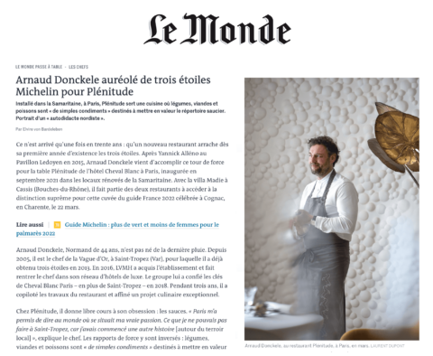 le monde arnaud donckele plenitude